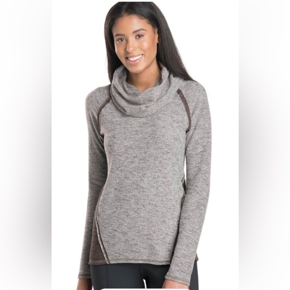 Kuhl Sweaters - KUHL Women's Viola Nova Pullover Cowl Neck Gray XL